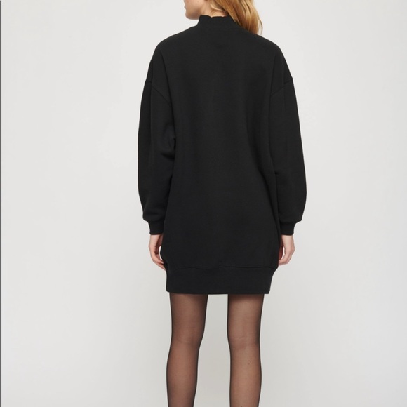 NWOT Dynamite Athleisure Oversized Sweatshirt Dress - Picture 2 of 5